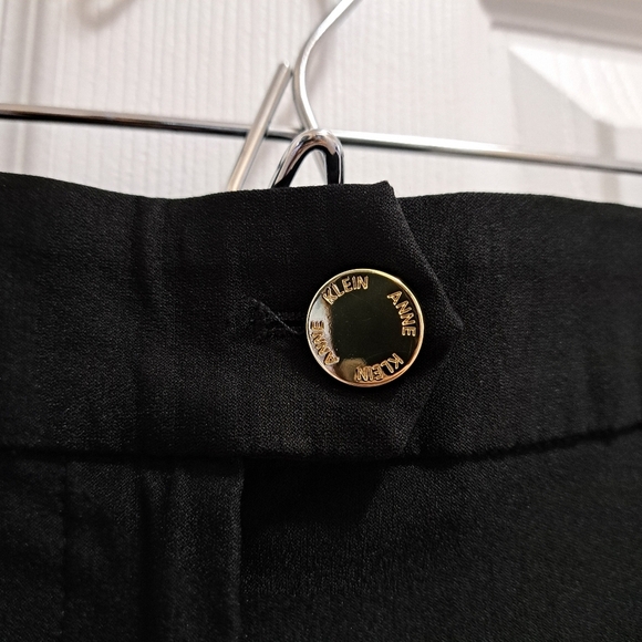 New! Anne Klein Wide Leg Pants Culottes Black Cropped Pants Stretch Size 10 NWT - Picture 8 of 12